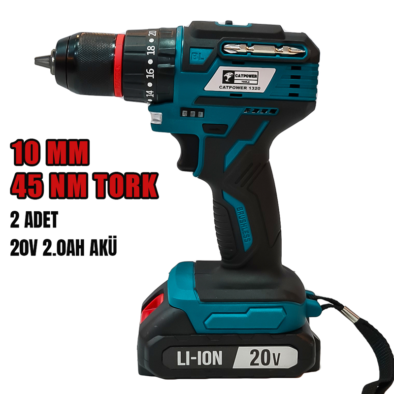 Catpower 1320 Akülü Darbeli Vidalama Kömürsüz