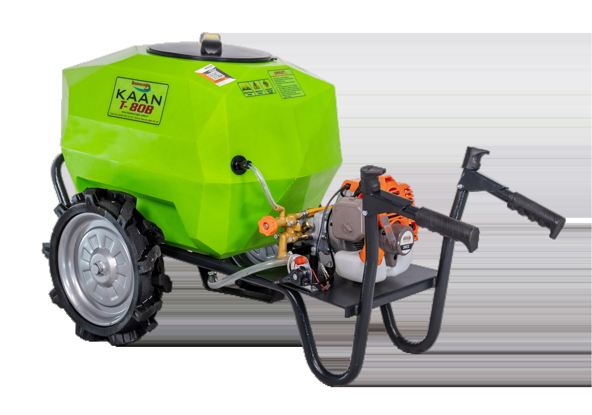 KAAN T-80B 4T 80 Litre 4 Zamanlı Arabalı İlaçlama Makinası