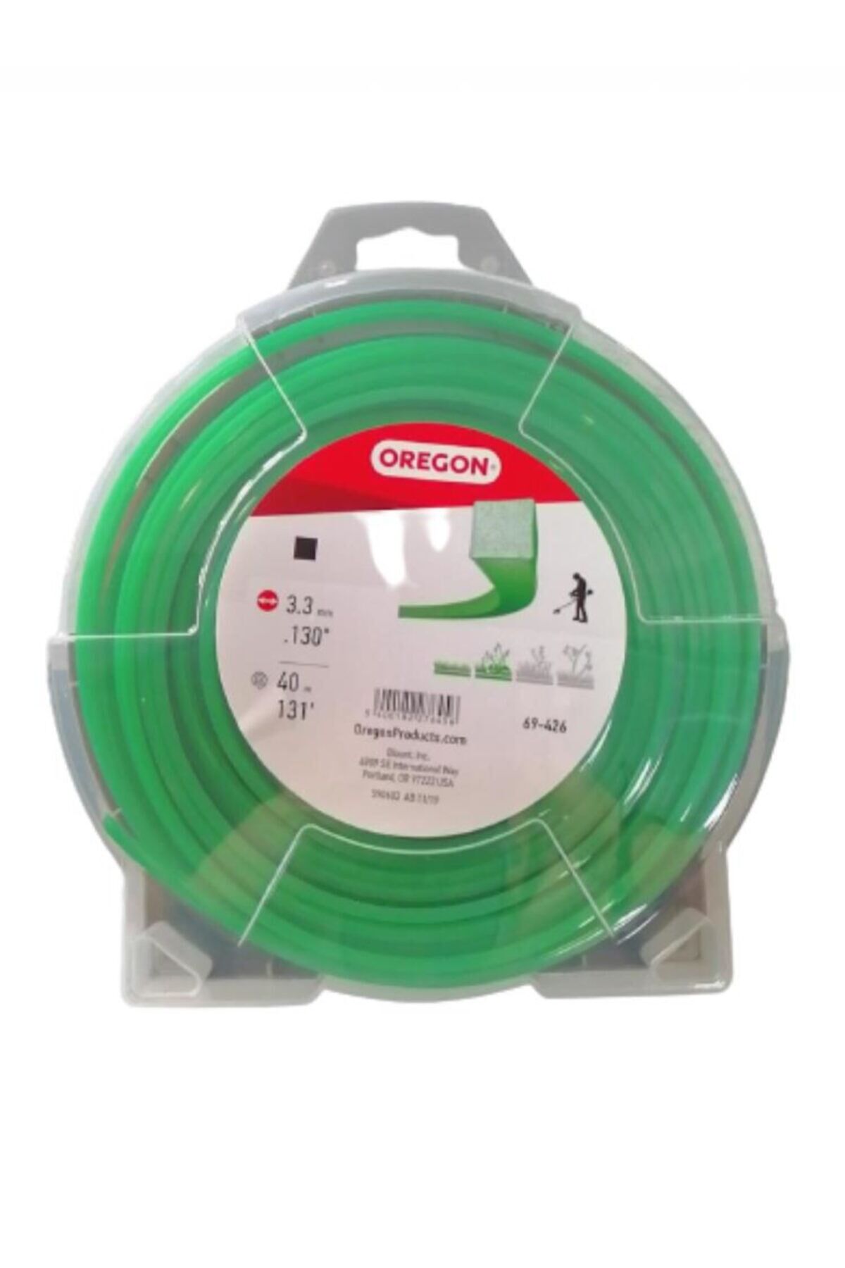 Oregon Misina 3.3mm 40m Yeşil 4 Köşe