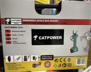 Catpower 1314 35 mm Akülü Budama Makası Kömürsüz 16.8 volt 4.5 Ah