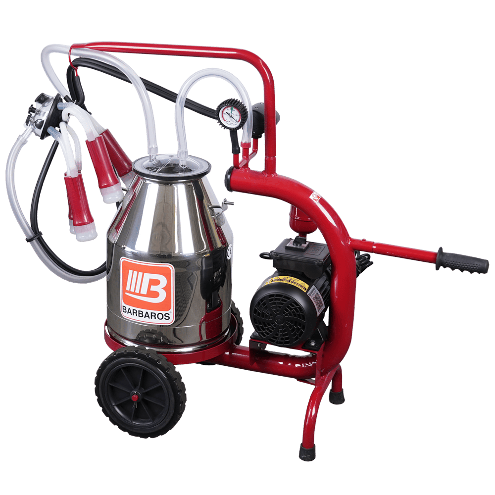 BARTECH C 30 İnek Sağım Makinesi Tek Sağım Kuru Paslanmaz Güğüm 30 lt. 240 cc