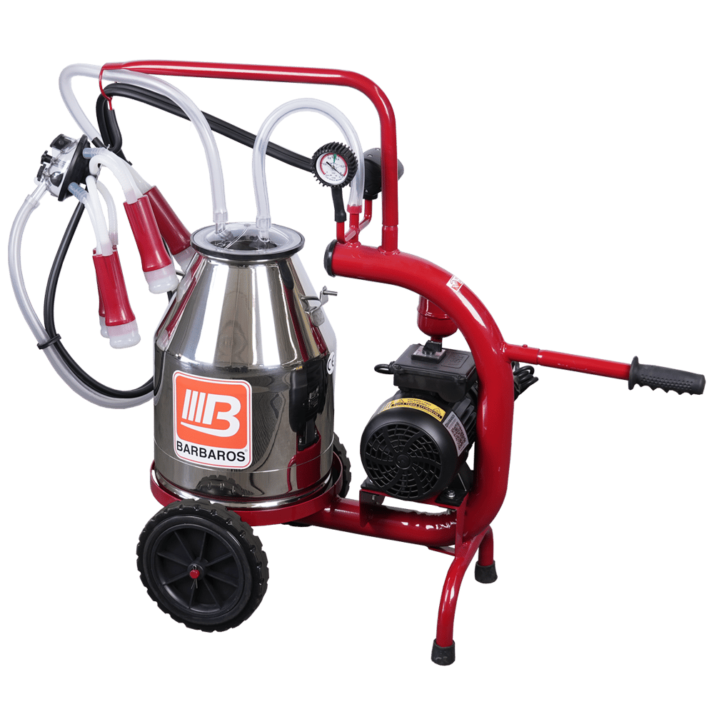 BARTECH C 30 İnek Sağım Makinesi Tek Sağım Kuru Paslanmaz Güğüm 30 lt. 240 cc