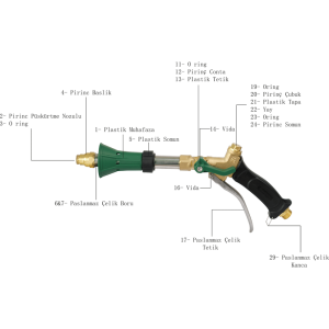 Bartech Tetikli İlaçlama Tabancası Profesyonel 3 Yedek Uç Hediye