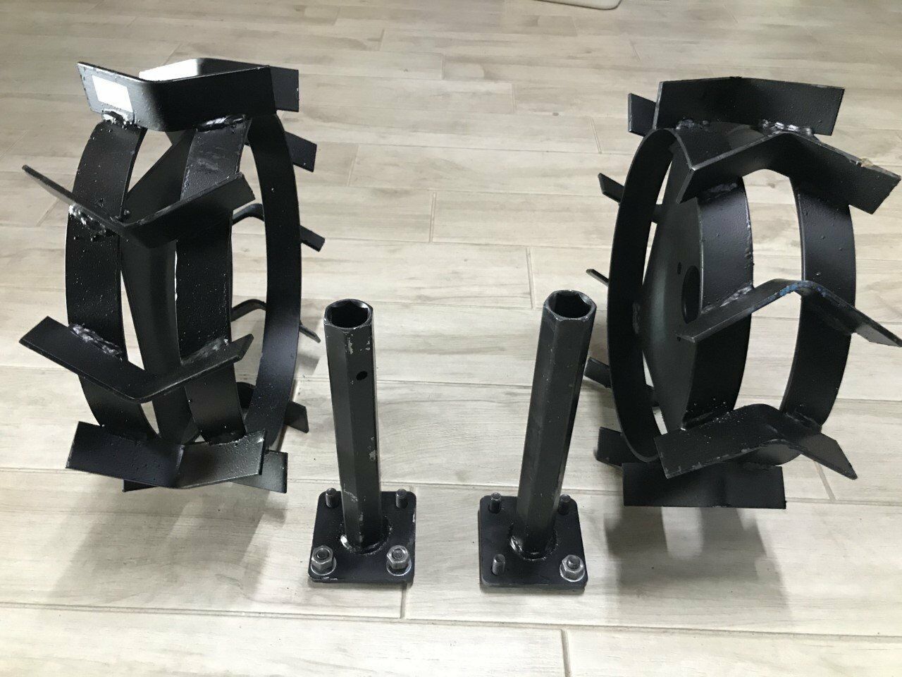 Çapa Makinası Demir Teker Takımı Aks Dahil