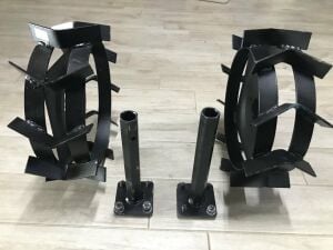 Çapa Makinası Demir Teker Takımı Aks Dahil