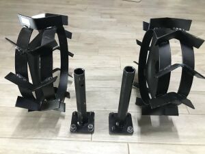 Çapa Makinası Demir Teker Takımı Aks Dahil