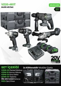 VOLTZ VZ20-4KIT AKÜLÜ DÖRTLÜ SET 5 AH