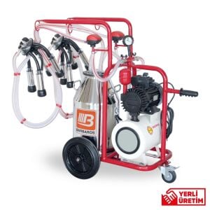 Bartech Çift Sağım Tek Güğüm İnek Sağma Makinesi Universal