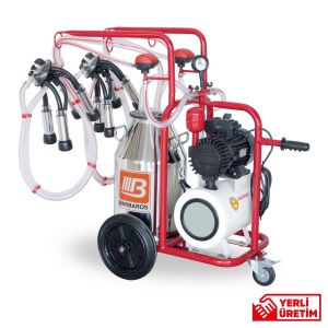 Bartech Çift Sağım Tek Güğüm İnek Sağma Makinesi Universal