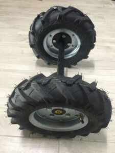 Çapa Makinası Teker Takımı 4.00 X 80 27 mm Sabit Aks Billas Yerli Üretim