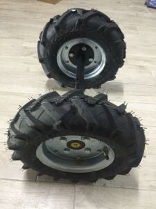 Çapa Makinası Teker Takımı 4.00 X 80 27 mm Sabit Aks Billas Yerli Üretim