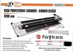 Gönen Döküm Faykes 125 cm Vega Profesyonel Seramik Granit Kesici