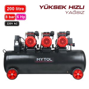 MyTol 200 Lt 6 Hp Yüksek Hızlı Hava Kompresörü