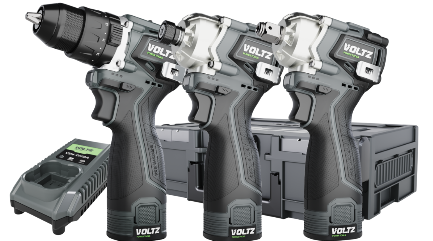 VOLTZ Voltz VZ16-3KIT 16.8V/2Ah. Somun Sıkma/Darbeli Vidalama/Darbeli Matkap 3'lü Set
