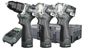 VOLTZ Voltz VZ16-3KIT 16.8V/2Ah. Somun Sıkma/Darbeli Vidalama/Darbeli Matkap 3'lü Set