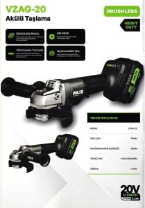 VOLTZ VZ20-3KIT-A AKÜLÜ ÜÇLÜ SET 5 AH