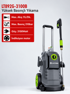 Lutian LT892G-3100B 3100 W. 210 Bar Yüksek Basınçlı Yıkama Makinesi