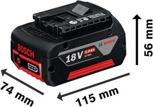 Bosch Professional 18 V. Akü Seti 2x18V 5,0 Ah Akü + GAL1880 CV Hızlı Şarj