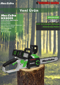 Max Extra Mx8005 Akülü Testere Çift Akü