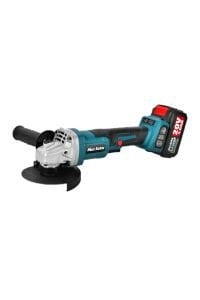 Max Extra MXP6890 Akülü Avuç Taşlama 115 Mm 20 V. 4 Ah. Çift Akü Devir Ayarlı