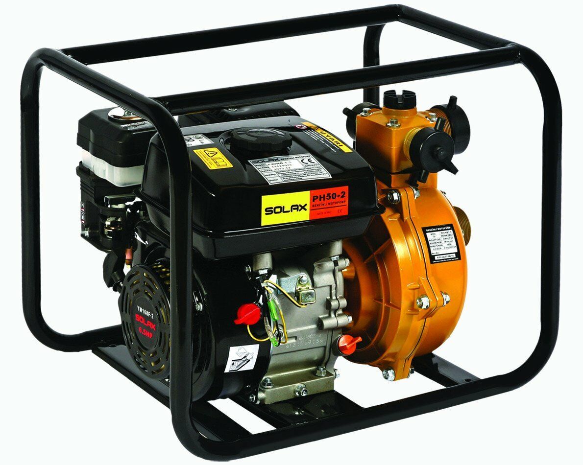 Solax PH50-2 2'' Yüksek Basınçlı Benzinli Su Motoru 80 Mt