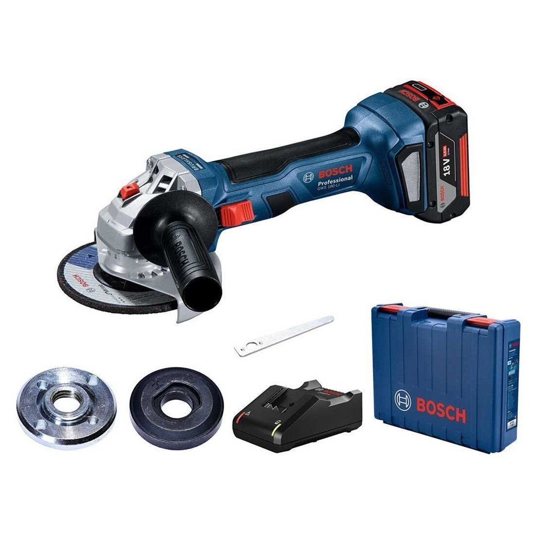 Bosch Professional GWS 180-LI Akülü Taşlama Makinesi 4 Ah. Tek Akülü